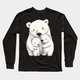 Polar Bear Family Long Sleeve T-Shirt